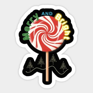 Peppermint Christmas Candy - Merry and Bright Sticker